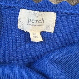 Beautiful, blue tank top from perch.
